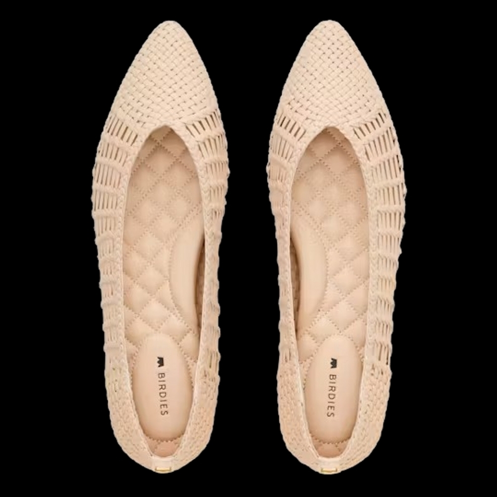 Birdies Woven Pointed-Toe Flats - Size 12